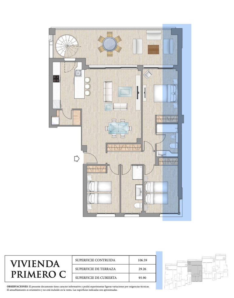 3 bedroom apartment in Portinatx