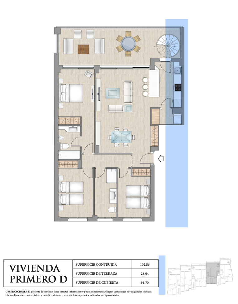 3 bedroom apartment in Portinatx